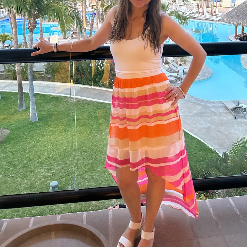 Bebe multicolored maxi dress